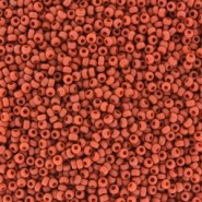 Miyuki seed beads 11/0 - Matted opaque burnt orange 11-2314